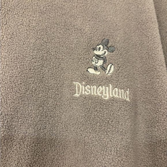 Disneyland Grey Fuzzy Zip Up Jacket - Picture 5 of 7